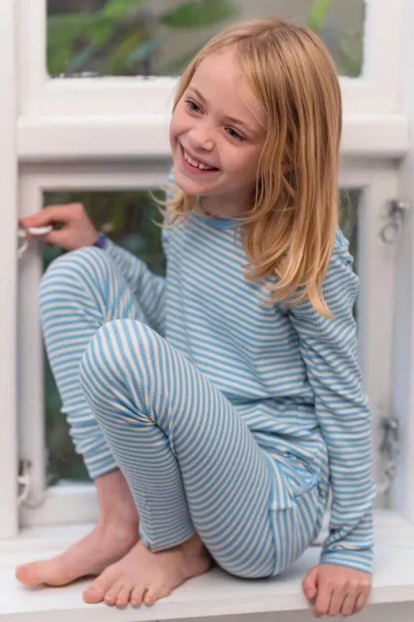 ESS - ORGANIC Danelemonade LS Baby blue/chalk