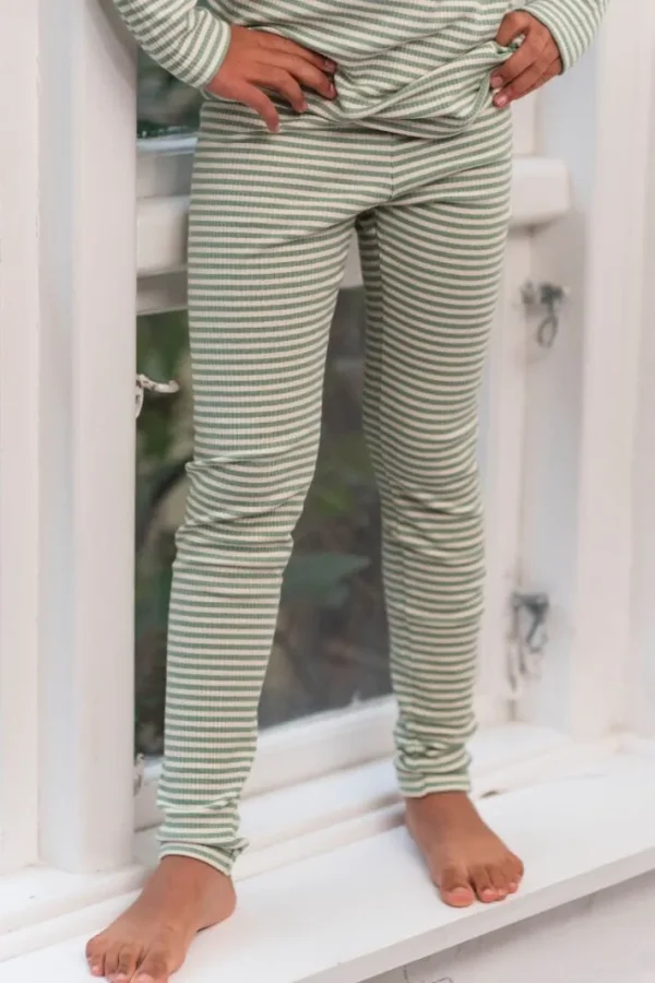 ESS - ORGANIC Danesirup Leggings Dry Sage/Chalk