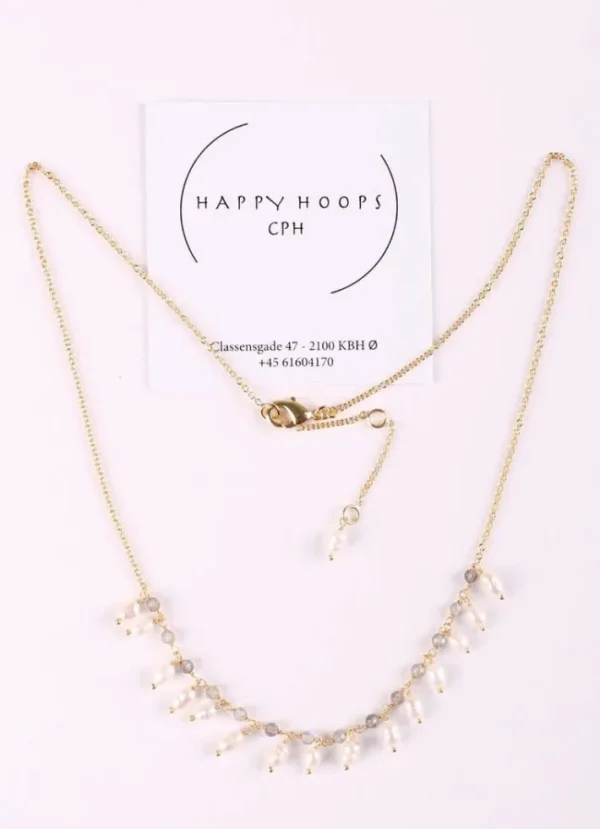 Happy Hoop Cph Kiko Halskæde Guldfarvet/Off white