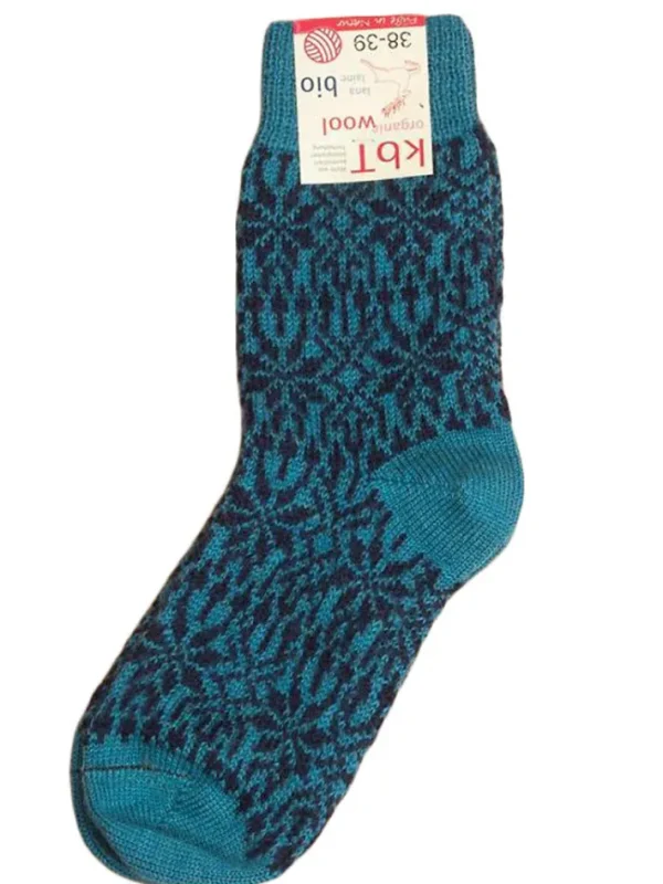 Hirsch Natur Wool Socks Turqouise/Opal