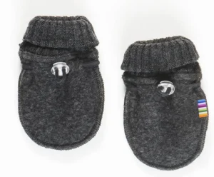 JOHA Baby Mittens Uld Fleece Koks Melange