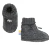 JOHA Sleeping Booties Uld Fleece Koks Melange