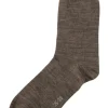 JOHA Wool Socks Thin Chestnut