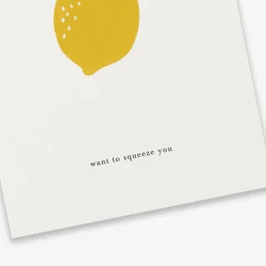 Kartotek Kort-A6 Lemon-Want to squeeze you