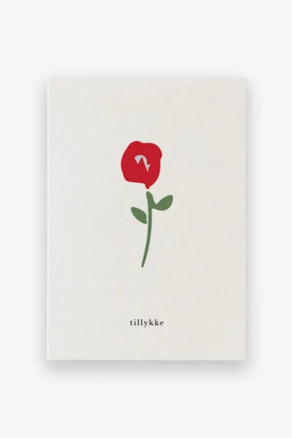 Kartotek Kort-A7 Rose-Tillykke