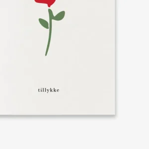 Kartotek Kort-A7 Rose-Tillykke