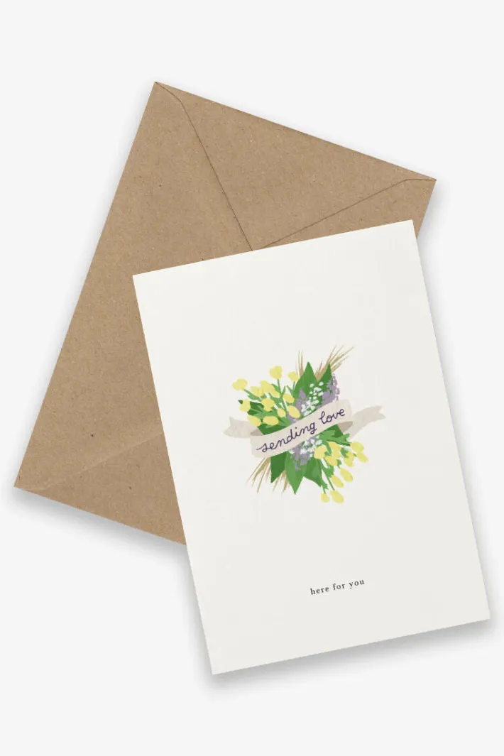 kartotek_korta_sympathy_f_0.webp Kartotek Kort-A6 Sympathy Flowers-Here for you