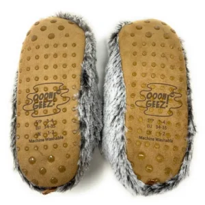 Kid's Cute Fluffy House Indoor Slippers Sloth Step