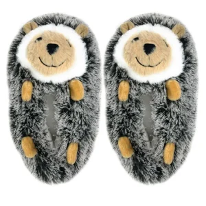 Kid's Fluffy Novelty Non-Slip Slippers Biscuit the Hedge