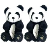 Kid's Funny Fluffy Non-Slip Slippers Tofu the Panda