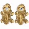 Kid's Funny Fluffy Non-Slip Slippers Dusty the Sloth
