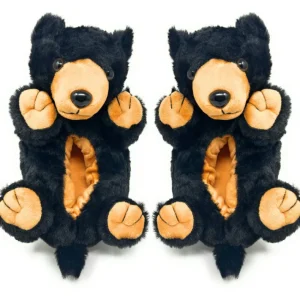 Kid's Plush Non Slip Slippers Homer the Black Bear