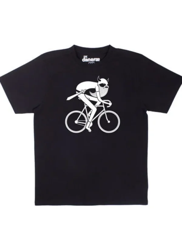 Mande Tee Black BIKINGVIKING (White)