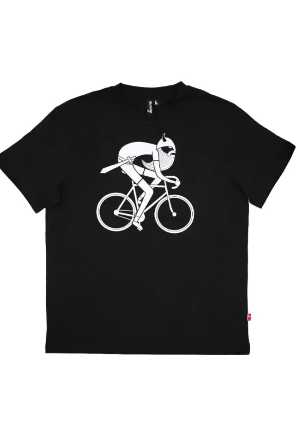 Mande Tee X Black BIKING VIKING (white)