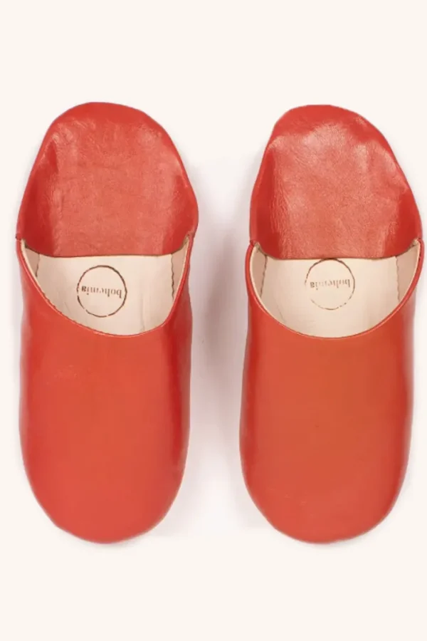 Marokkanske Babouche Tøfler Burnt Orange