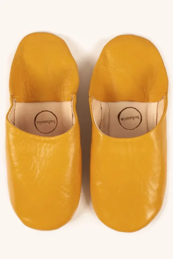 Marokkanske Babouche Tøfler Mustard