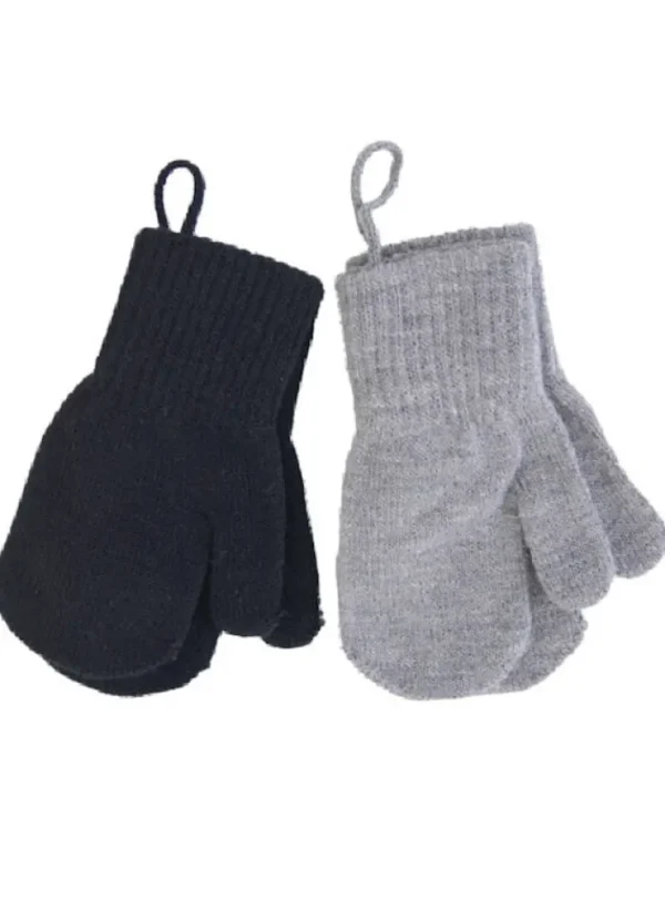 Melton 2-Pak Baby Luffer Black/Light Grey