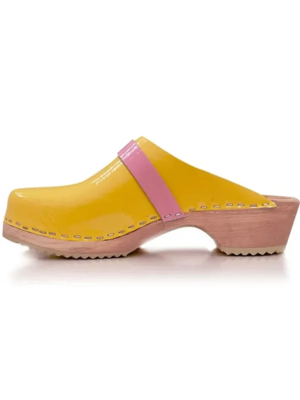 Mine Træsko Yellow/Pink