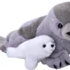 Mom Baby Gray HARP SEAL