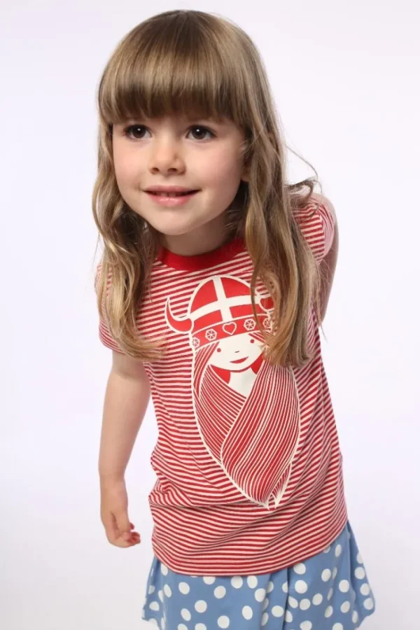 ORGANIC - Danebeetroot Tee Red/Chalk FREJA