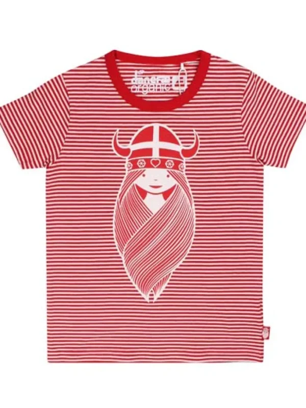 ORGANIC - Danebeetroot Tee Red/Chalk FREJA