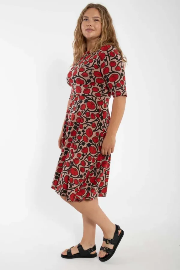 ORGANIC - Danecharlotte Slub Dress Rose Beige POPPY