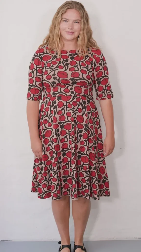 ORGANIC - Danecharlotte Slub Dress Rose Beige POPPY