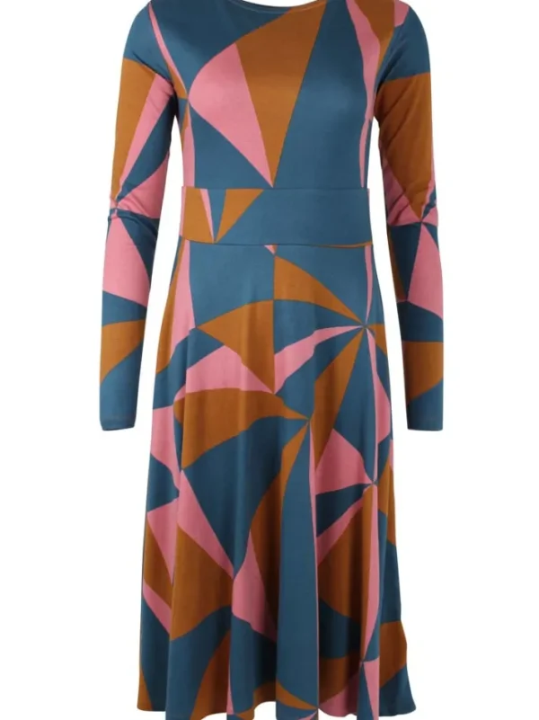 ORGANIC - Danesigrid Interlock Dress Tobacco TRIANGULATE