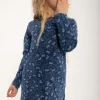 ORGANIC - Danetulip Nightgown Marine/Cold Blue FLEURIE