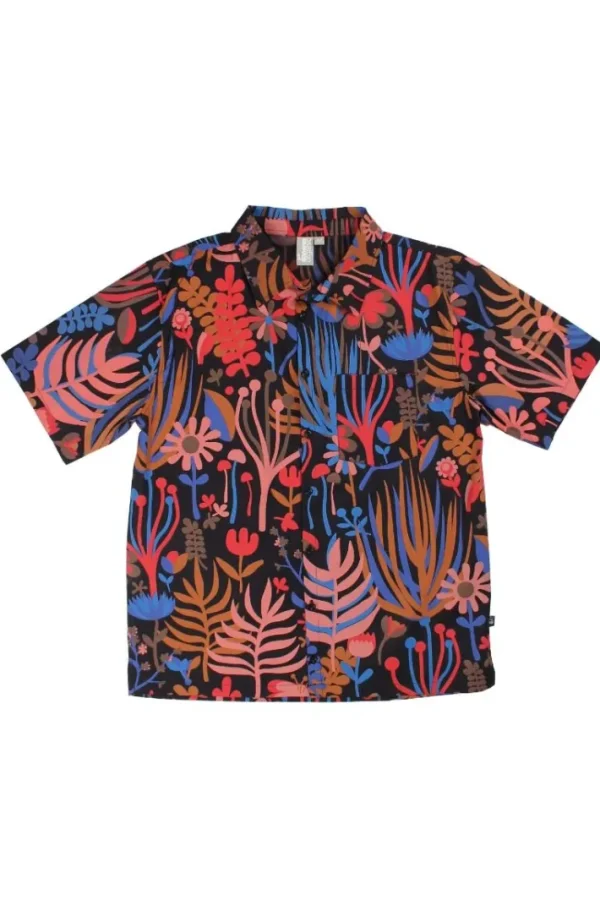 ORGANIC - Tikifar Shirt Black WALKABOUT