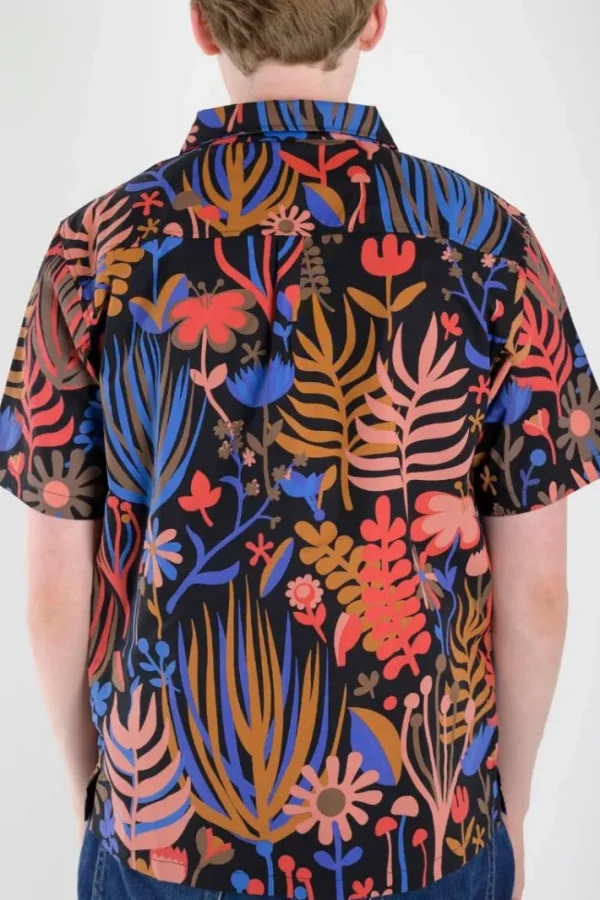 ORGANIC - Tikifar Shirt Black WALKABOUT