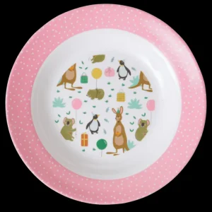 Rice Melamine Børneskål Pink PARTY ANIMAL