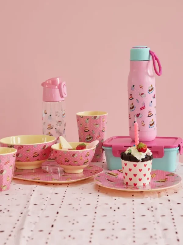 Rice Mellem Skål Pink Sweet Cake