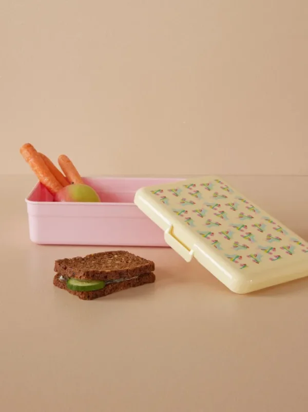 Rice Stor Madkasse Pink Roller Skate Print