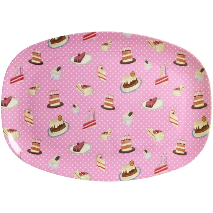 rice_stor_rektangulr_brne_0.webp Rice Stor Rektangulær Børnetallerken Pink Sweet Cake