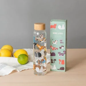 RL Drinking Glass Bottle 420 ml Nine Lives