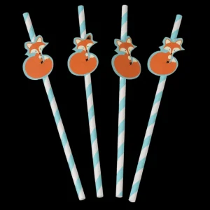 RL Paper Straw (Pack of 4) Rusty the fox