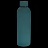 RL Rubber coated steel bottle Petrol blue