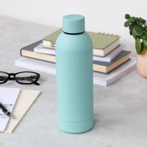 RL Rubber coated steel bottle Eggshell blue