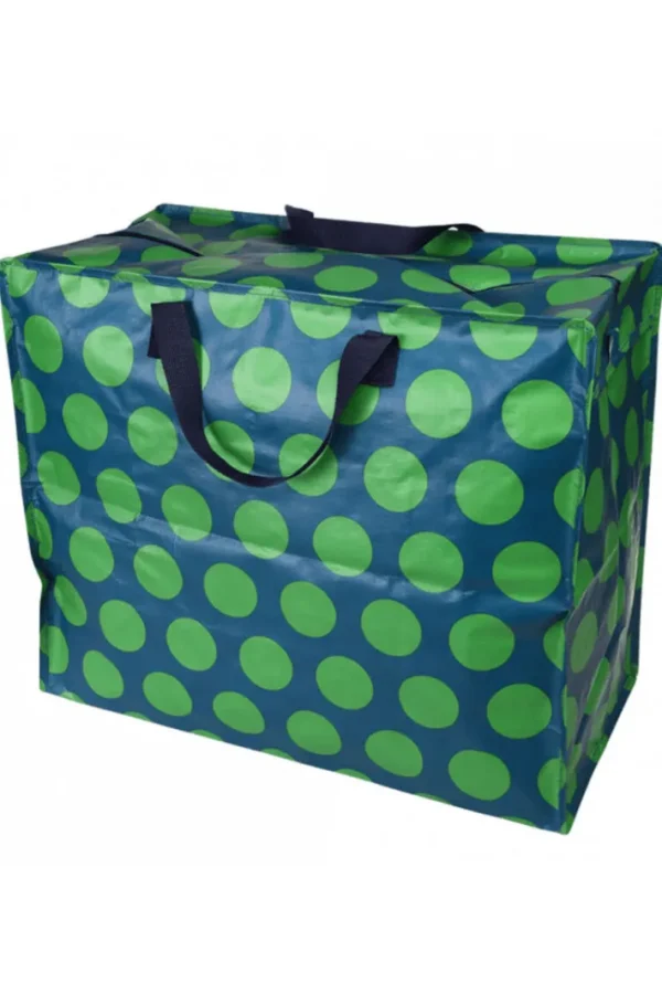 RL Storage Bag Jumbo Green on Blue Spotlight