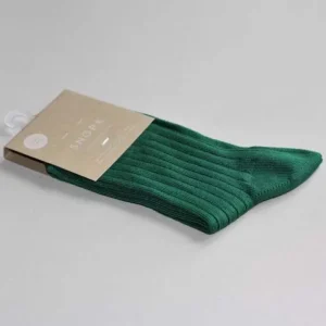SNORK Organic Rib Socks Green
