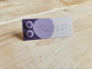 Studio 23 Circle Stud Earring Pair Lilac