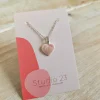 Studio 23 Heart Pendant Blush Pink
