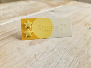 Studio 23 Star Stud Earring Pair Lemon