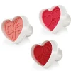Tescoma Cookie Cutter with Stamp 3 PCS Hearts