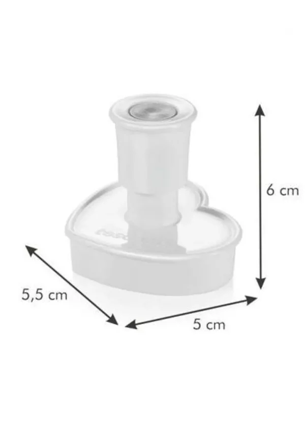 Tescoma Cookie Cutter with Stamp 3 PCS Hearts