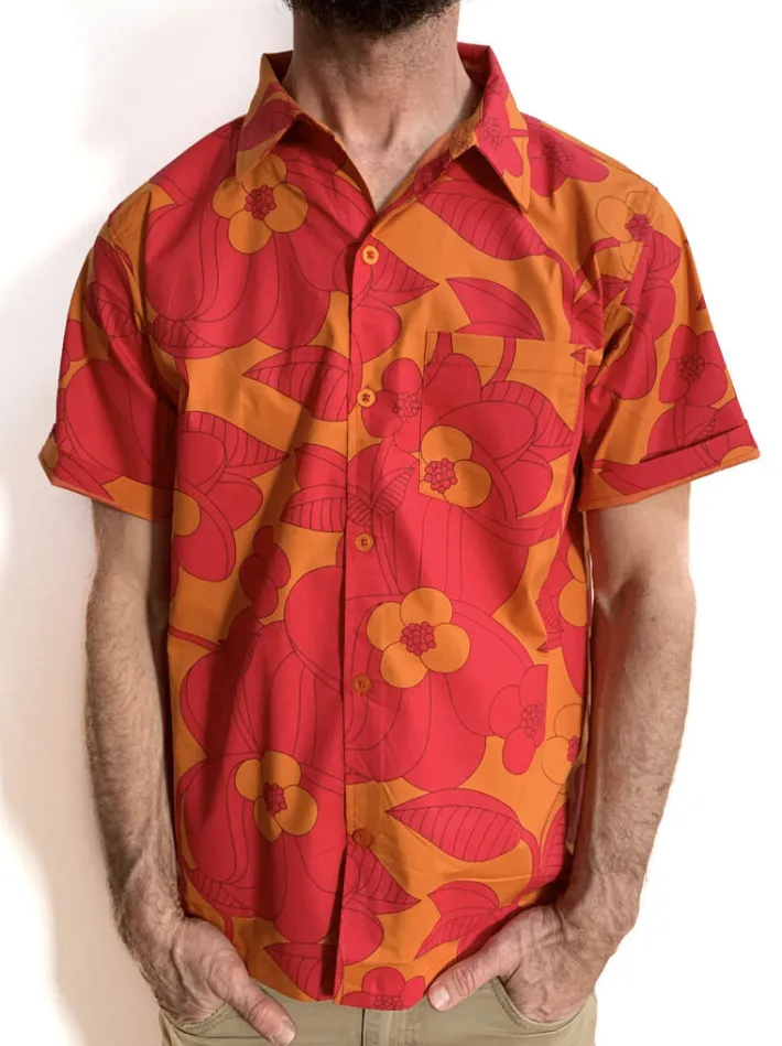 tikifar_shirt_honeydk_fuc_1.webp Tikifar Shirt Honey/dk fuchsia BLOOM BOOM