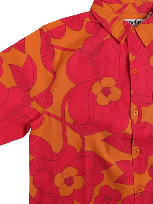 Tikifar Shirt Honey/dk fuchsia BLOOM BOOM