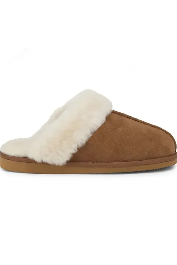 Woollies Slip On Hjemmesko Chestnut